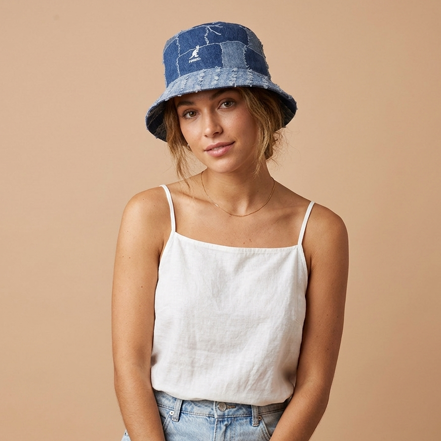 Barret Bucket Denim Mashup | Kangol