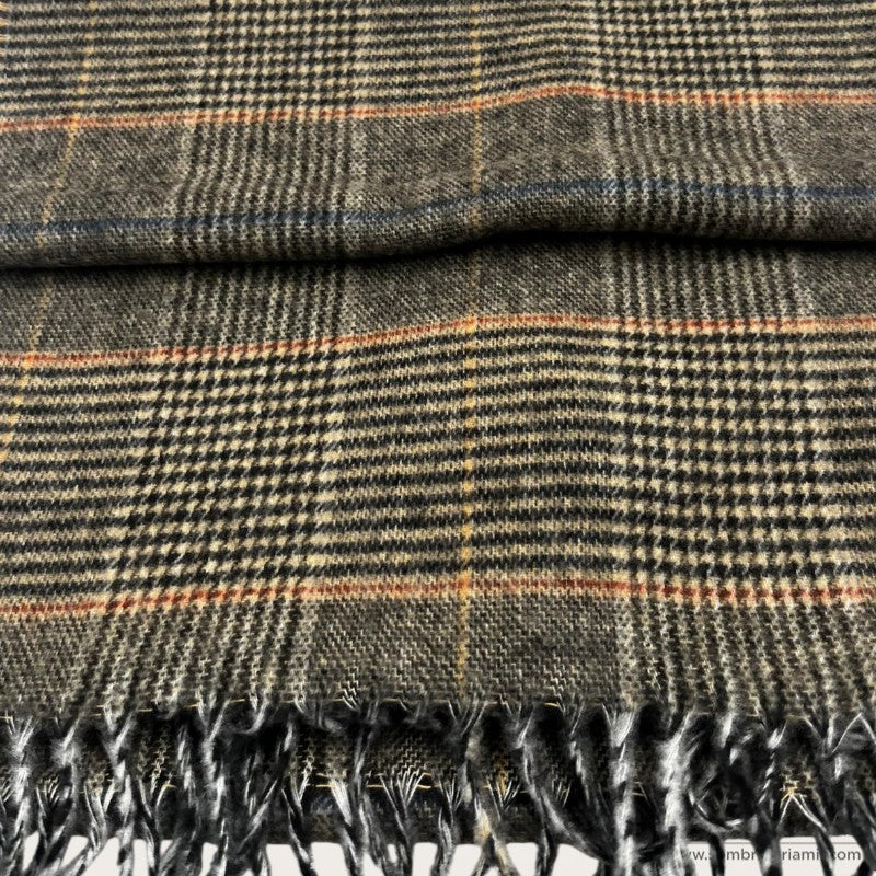 Bufanda de Cuadros con Flecos | Santacana