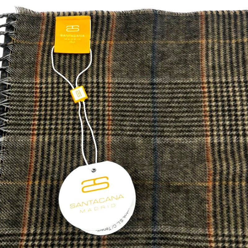 Bufanda de Cuadros con Flecos | Santacana