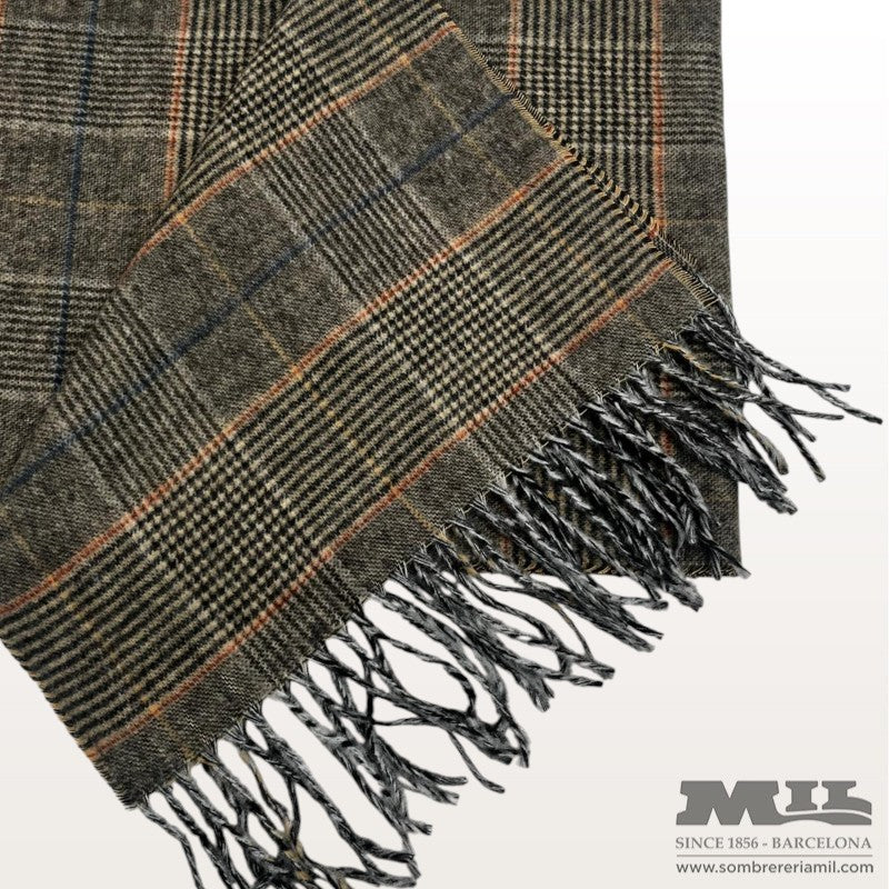 Bufanda de Cuadros con Flecos | Santacana