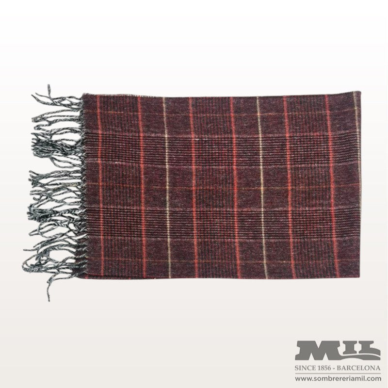 Bufanda de Cuadros con Flecos | Santacana