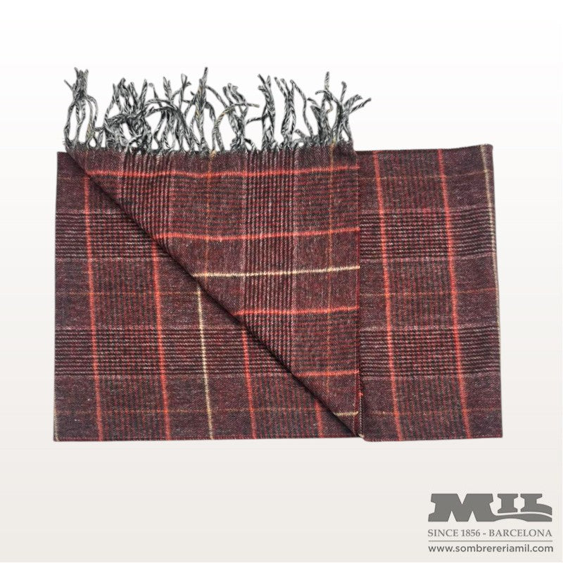 Bufanda de Cuadros con Flecos | Santacana