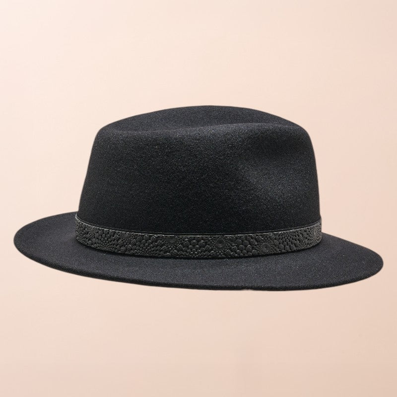 Barret Traveller amb cinta de cuir | Panizza