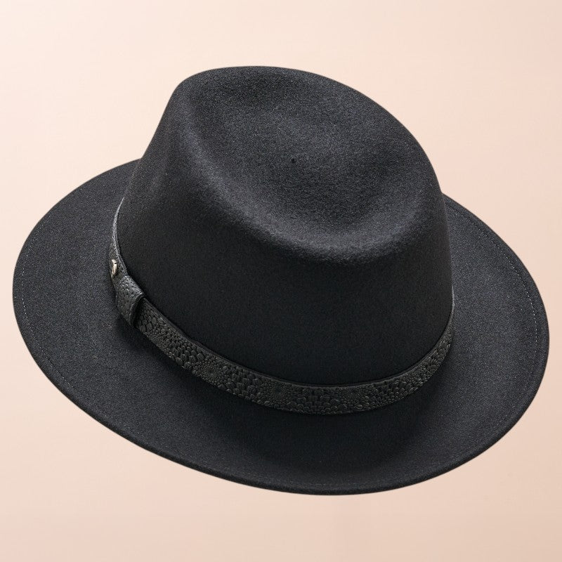 Barret Traveller amb cinta de cuir | Panizza