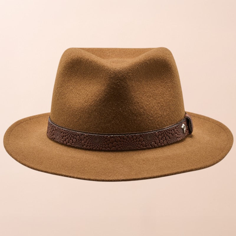 Barret Traveller amb cinta de cuir | Panizza